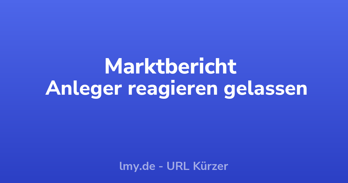 DAX zeigt sich optimistisch trotz US-Zinserhöhung