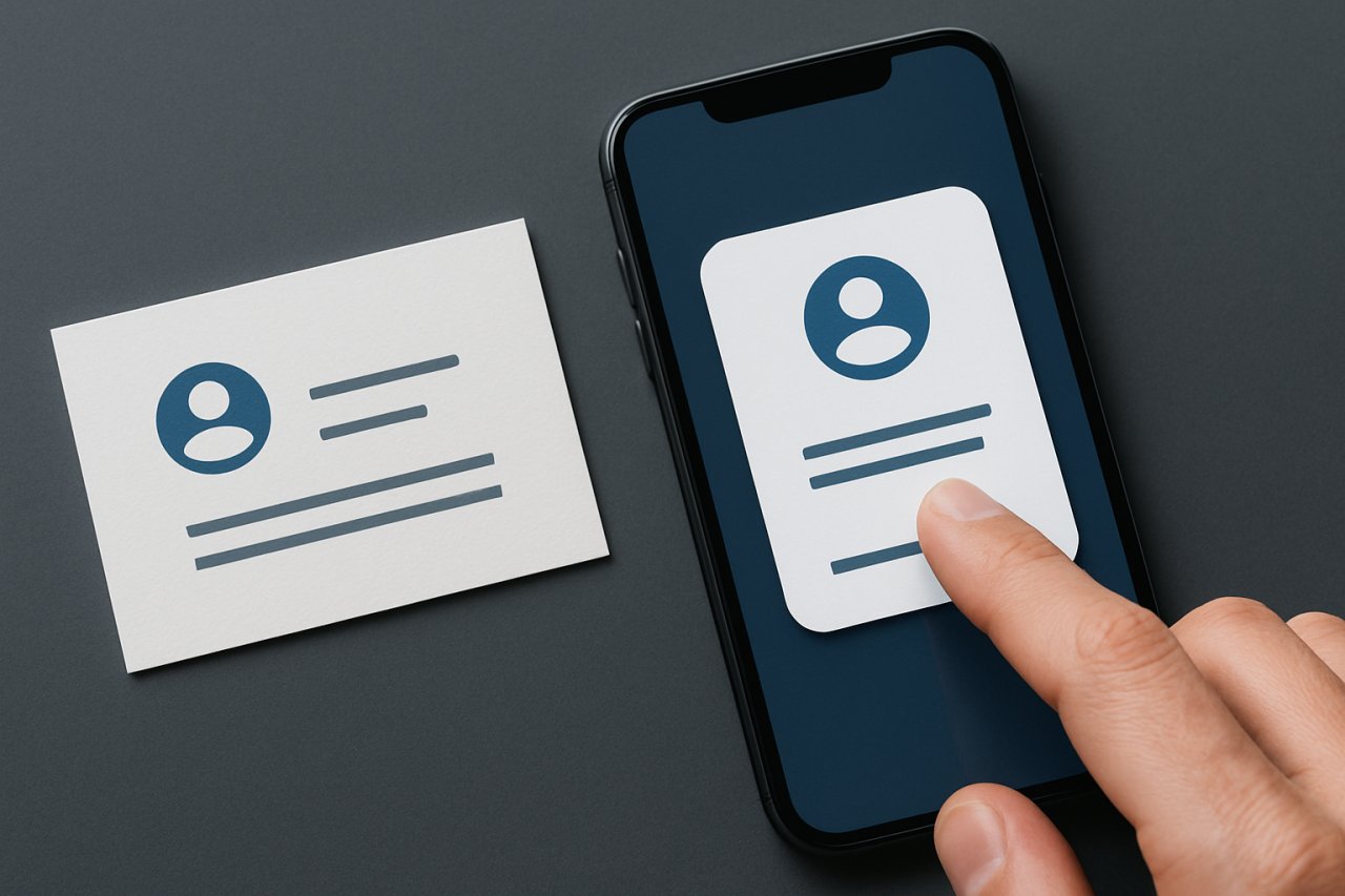 Die Zukunft der Visitenkarte: Digital statt Papier