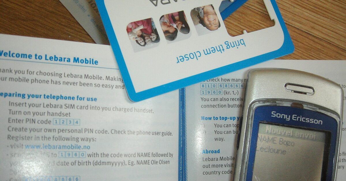 Handy mit Lebara-SIM-Anleitung