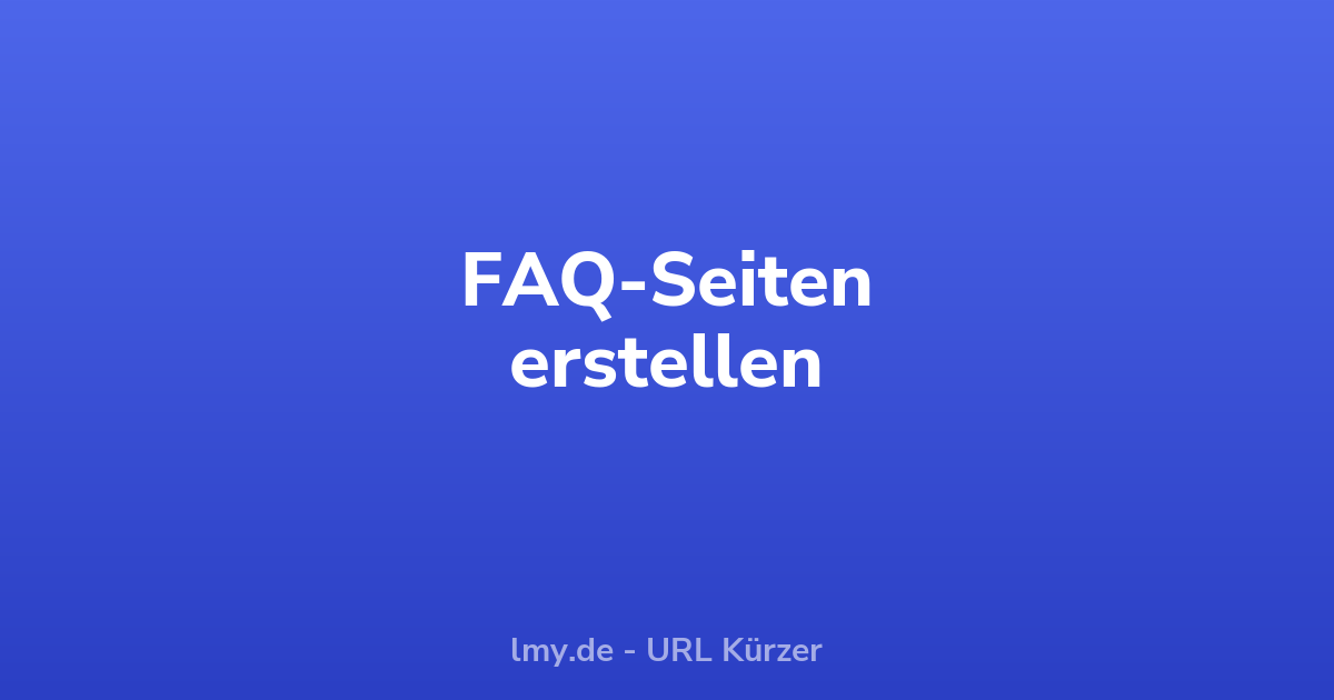 FAQ-Seiten: So beantwortest du Kundenfragen