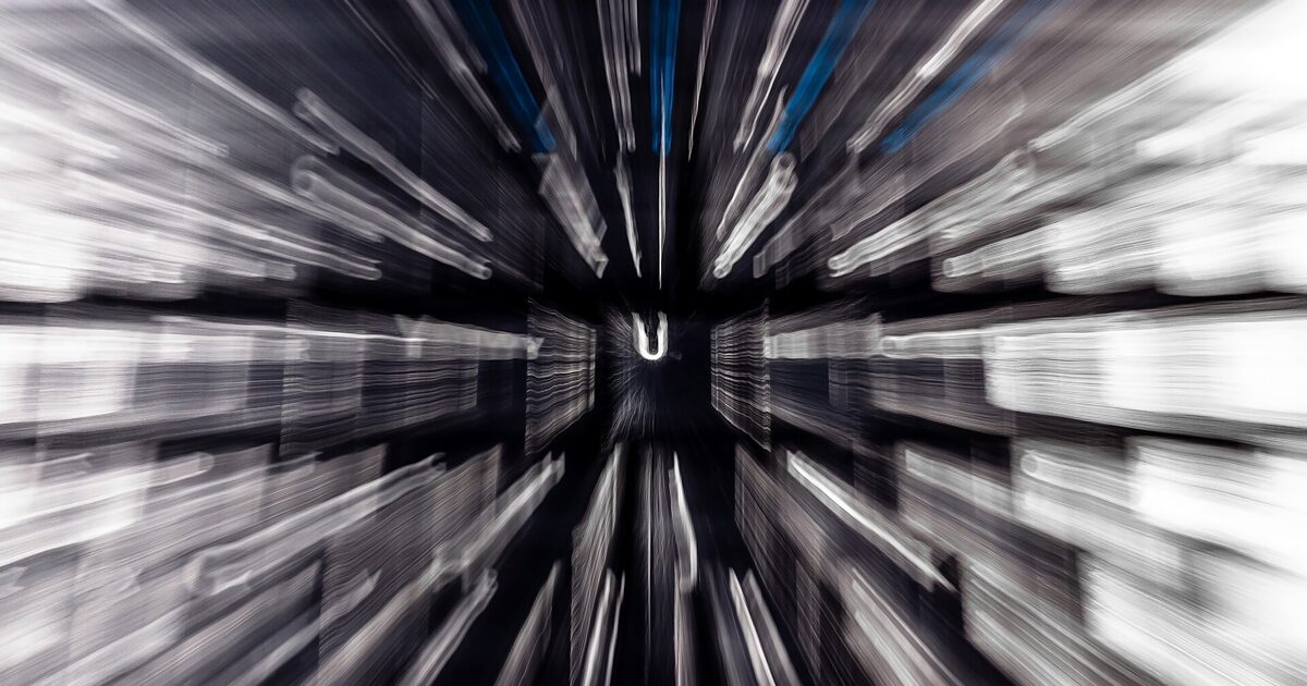 Abstrakter Datenstrom/Lichtspuren