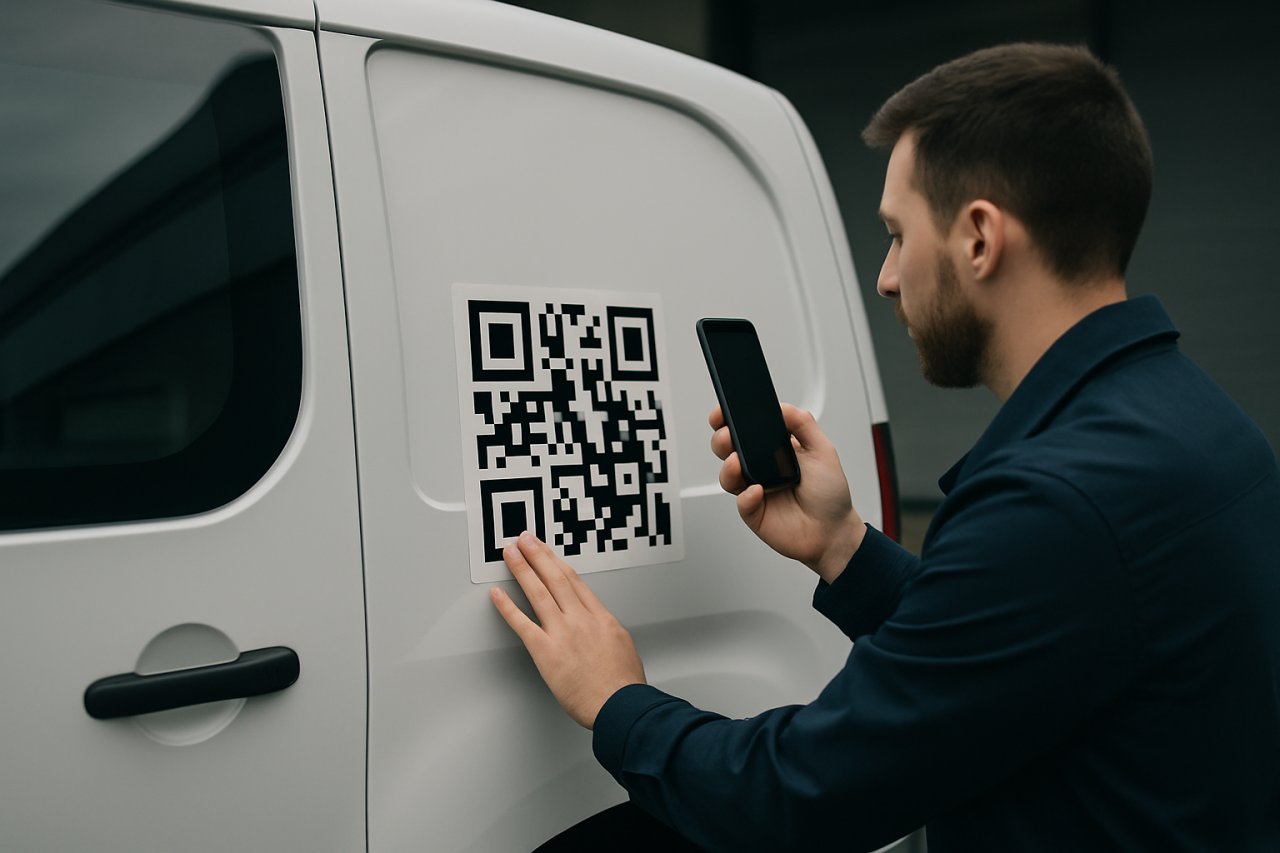 Placing a QR Code on Your Company Vehicle