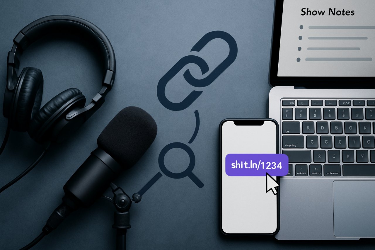 Podcast-Shownotes optimieren mit Kurzlinks