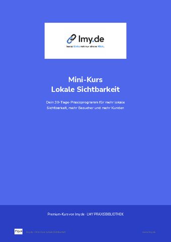 Mini course "Local Visibility"